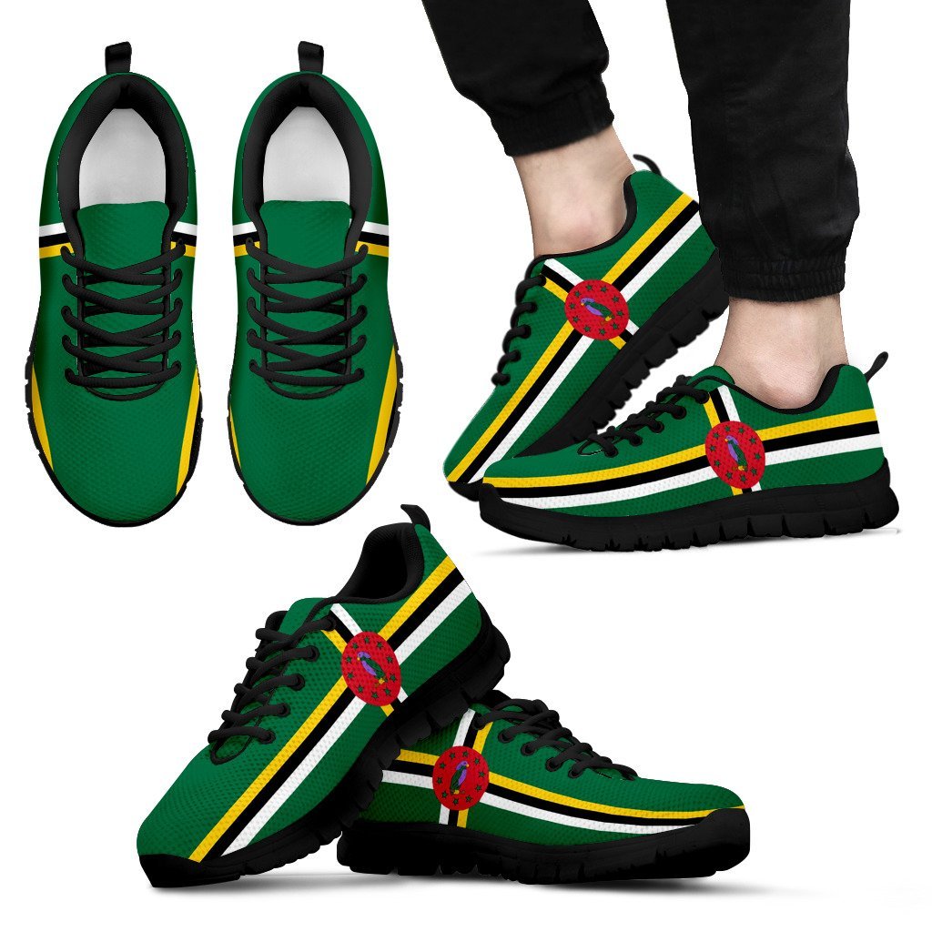 Sneakers - Dominica Shoes Flag - Unisex - Vibe Hoodie Shop