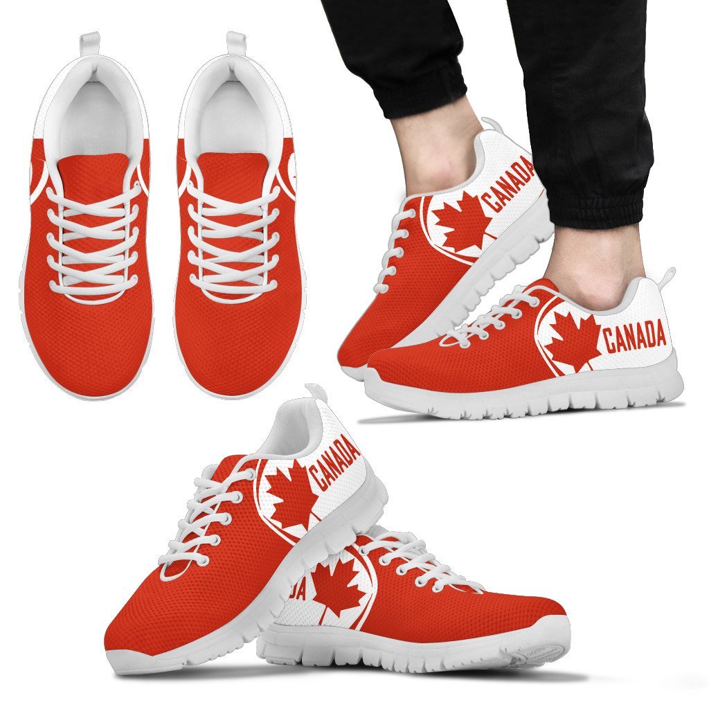 Canada Maple Leaf Sneakers - Circle Style - Vibe Hoodie Shop