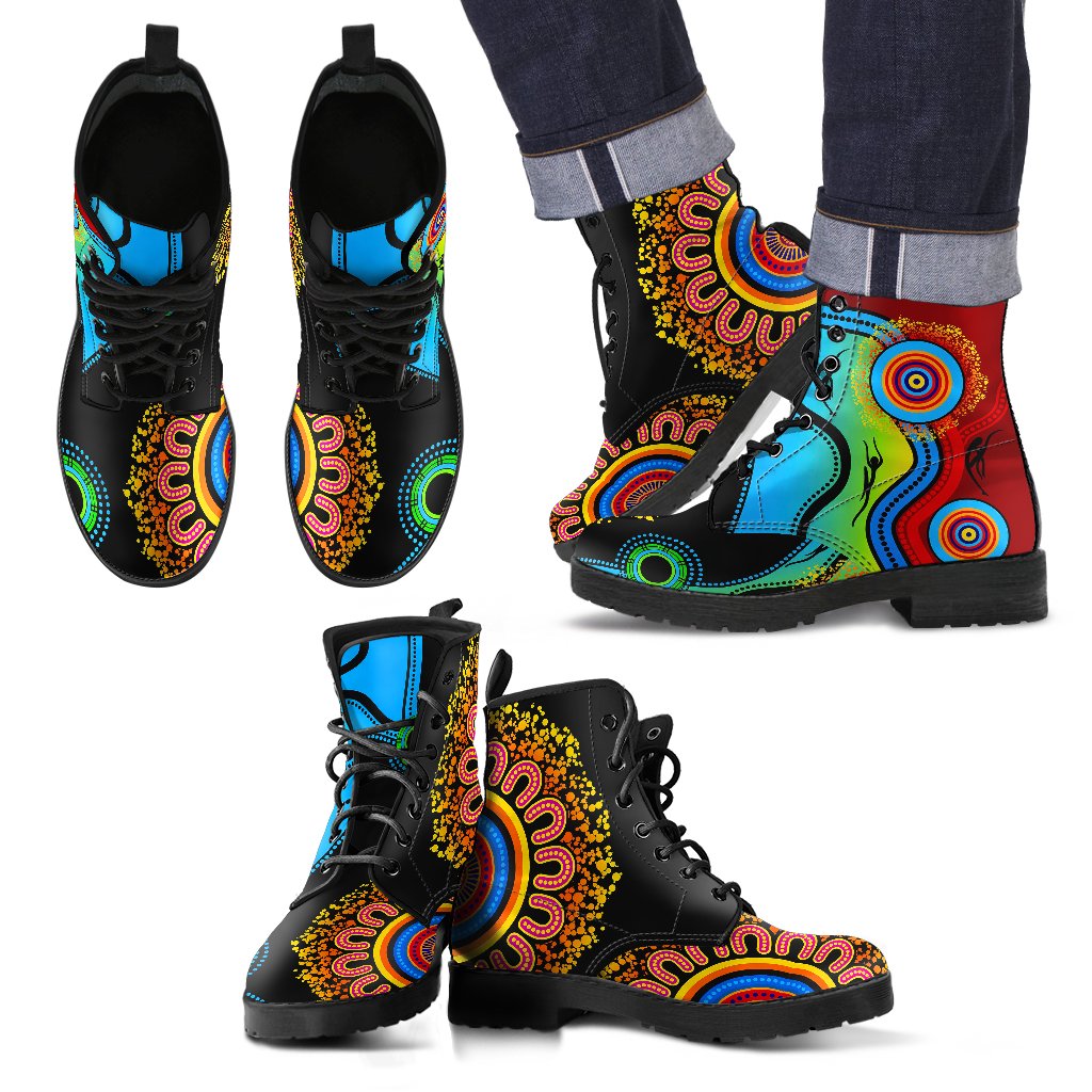 aboriginal-boots-circle-patterns-indigenousblue-dream