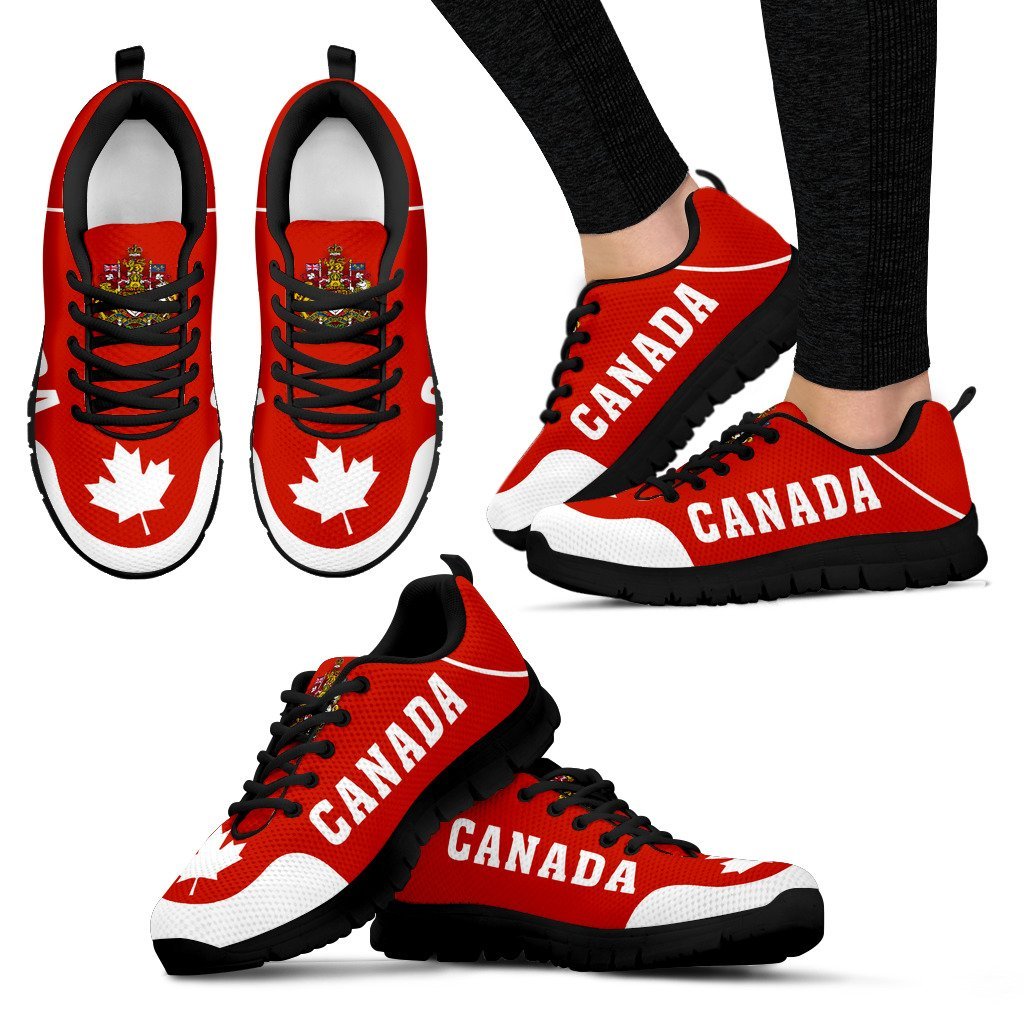 Canada Coat Of Arms Sneakers - Vibe Hoodie Shop