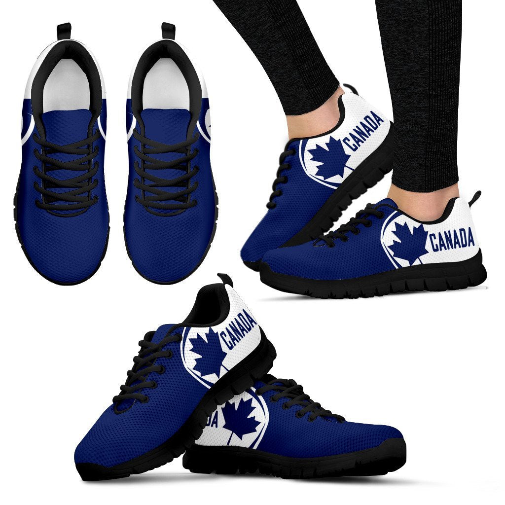 Canada Maple Leaf Sneakers - Circle Style - 02 - Vibe Hoodie Shop