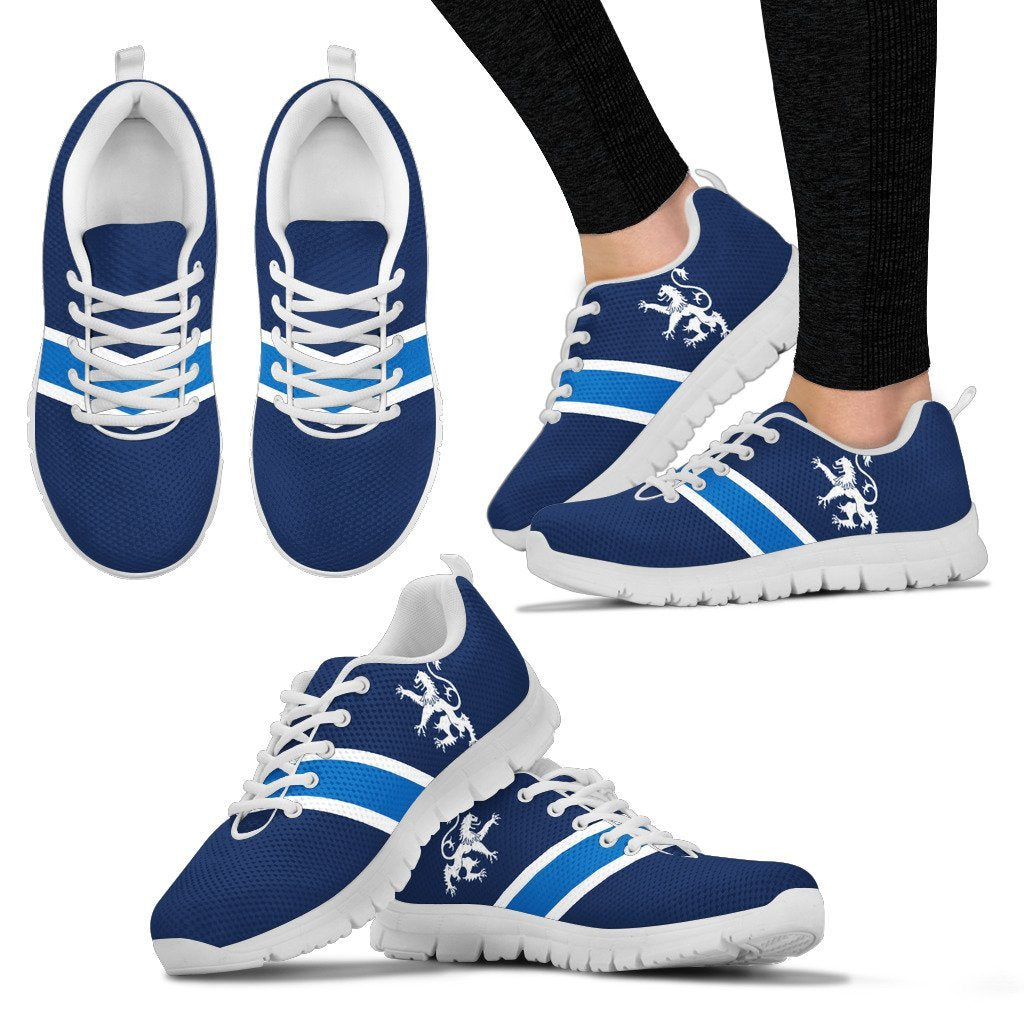 Scotland Flag And Lion Sneakers - Vibe Hoodie Shop