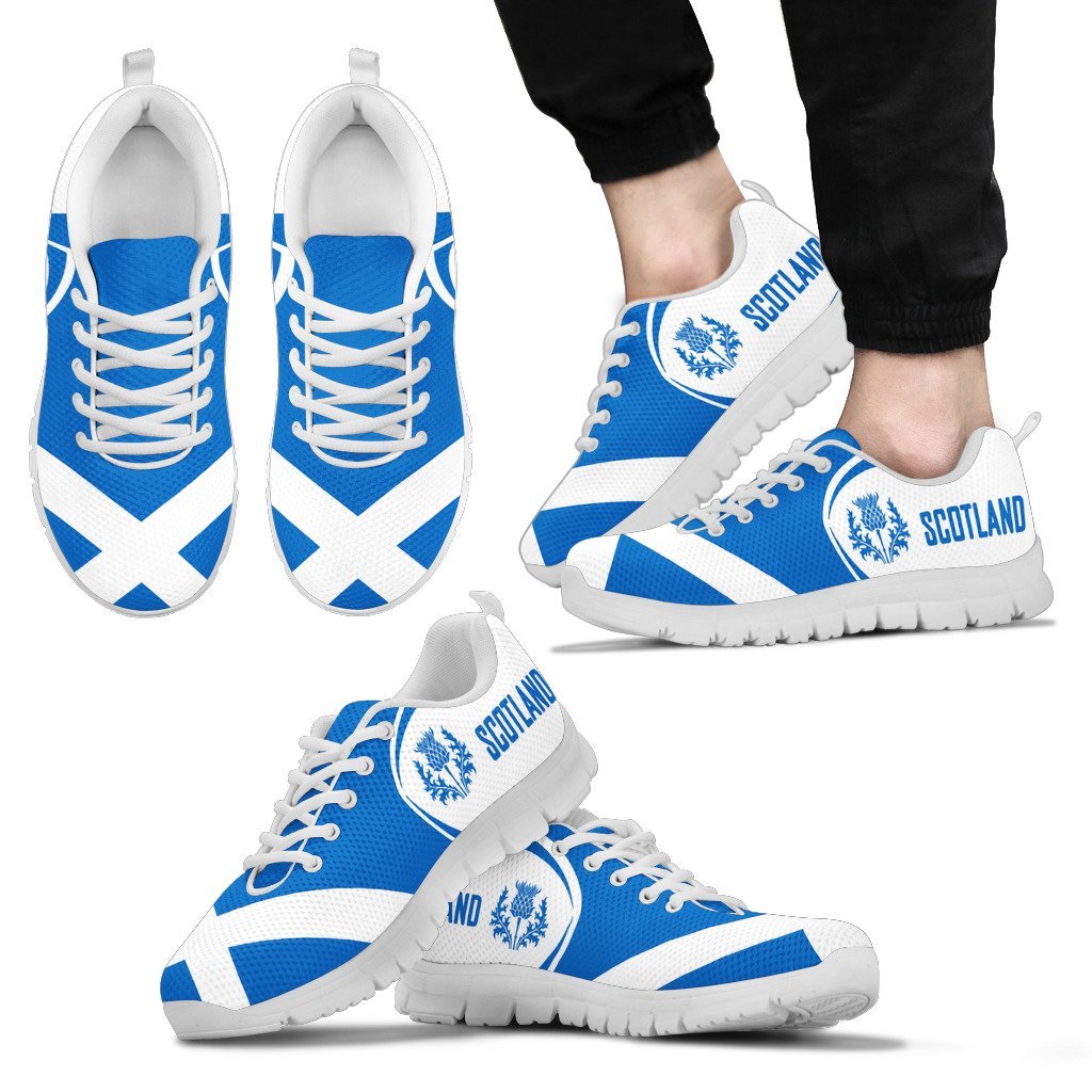 Scotland Thistle Flag Sneakers - Vibe Hoodie Shop