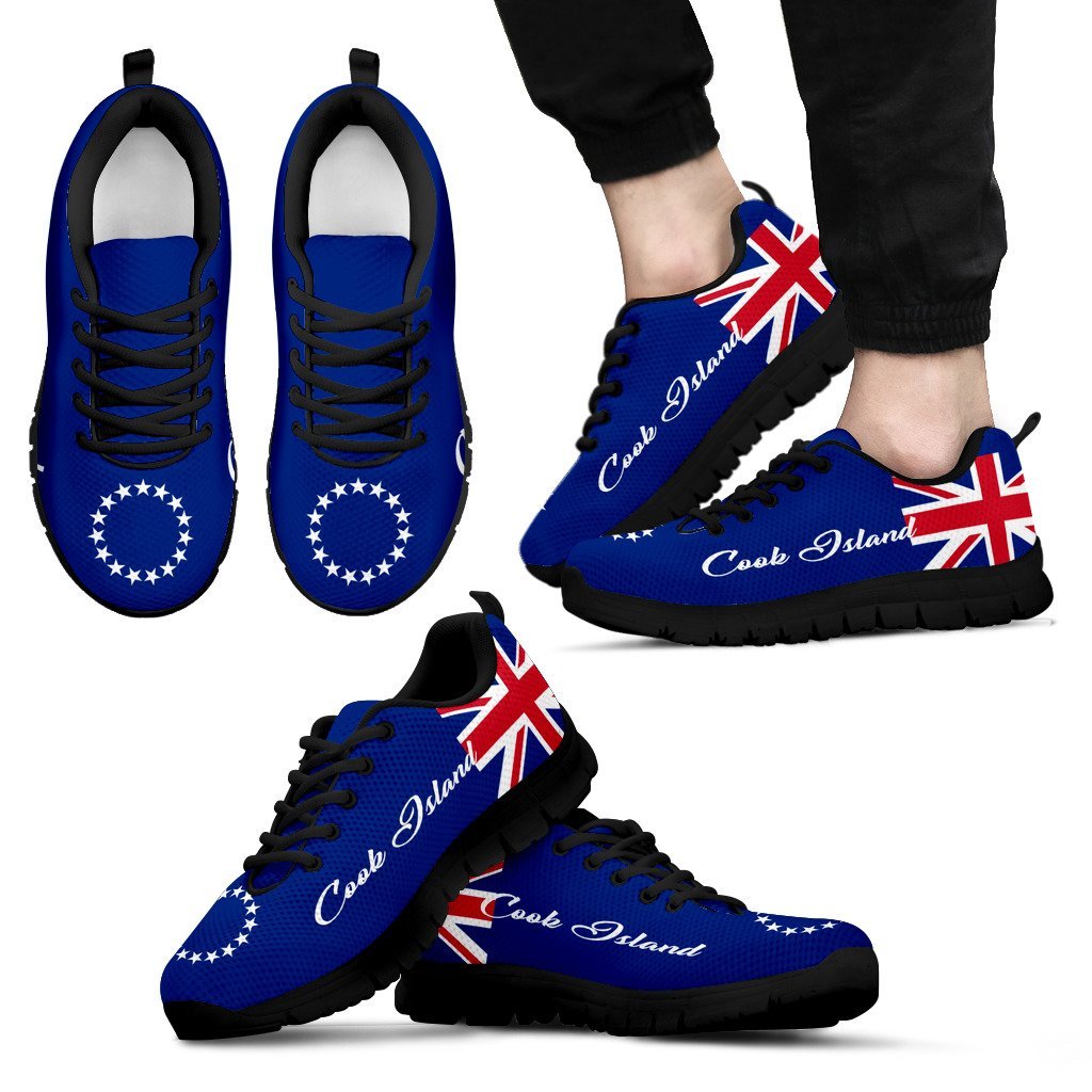 Cook Islands Shoes - Flag Sneakers - Vibe Hoodie Shop