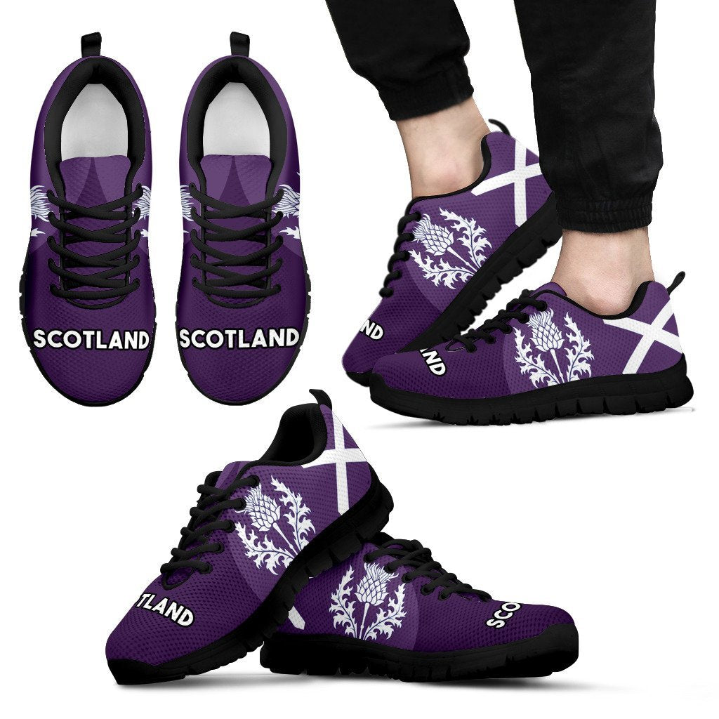 Scotland Sneakers Flag Wave Purple - Vibe Hoodie Shop