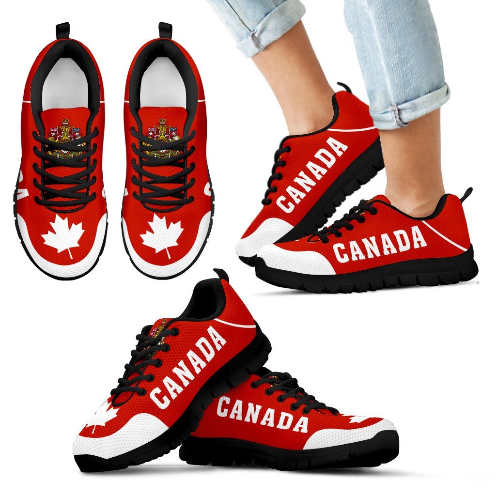 Canada Coat Of Arms Sneakers - Vibe Hoodie Shop