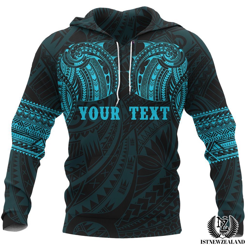 New Zealand Customized Aotearoa Maori Tattoo All Over Print Hoodie, Sea Style - Vibe Hoodie Shop