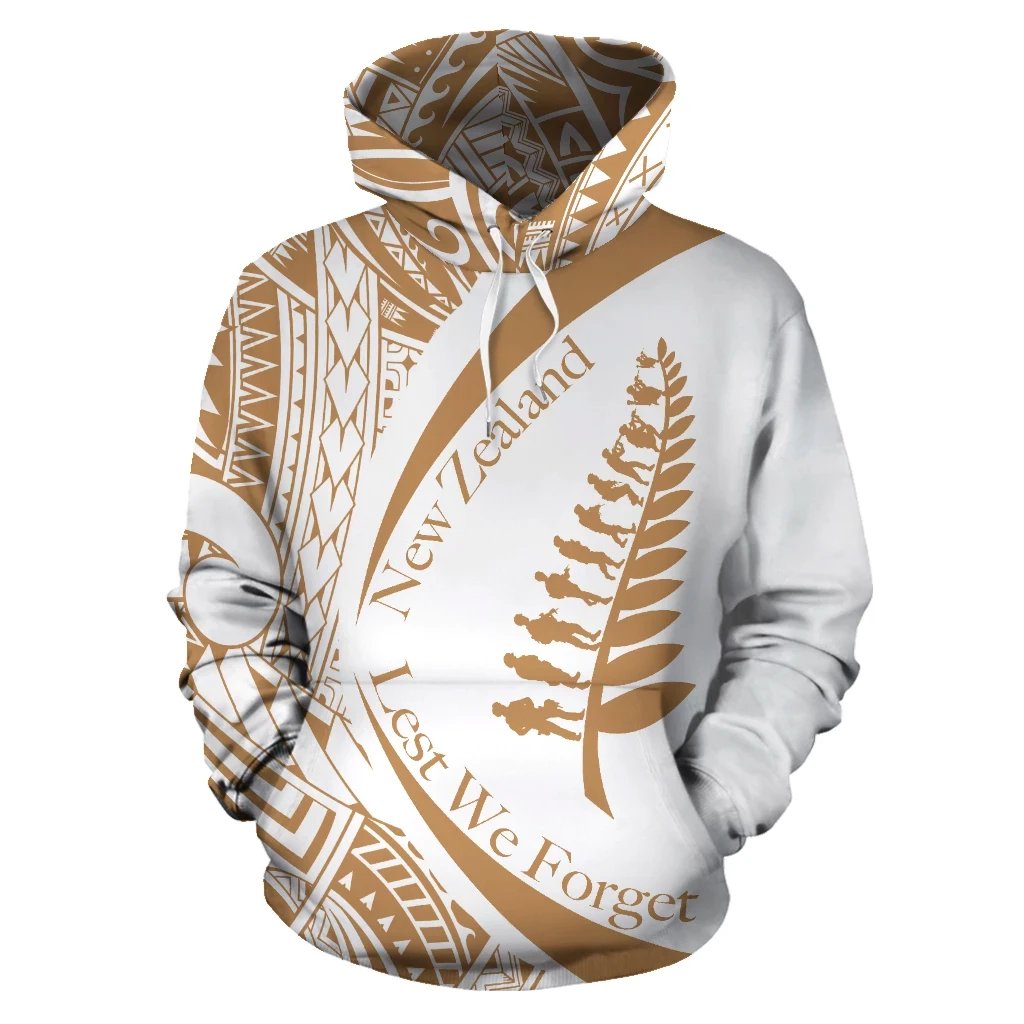 New Zealand Lest We Forget Hoodie, Maori ANZAC Fern Hoodie - Vibe Hoodie Shop