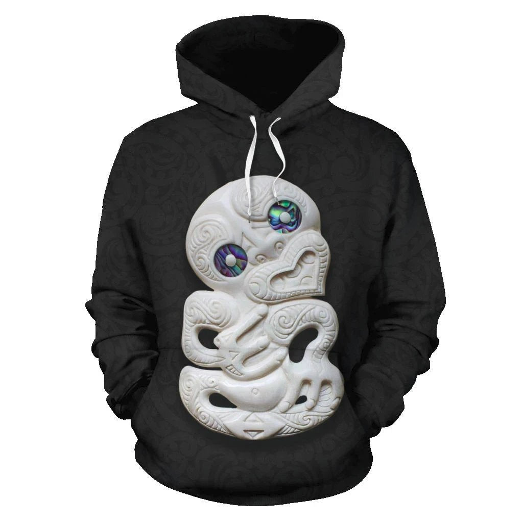 New Zealand Hei Tiki Statue Maori Hoodie - Vibe Hoodie Shop