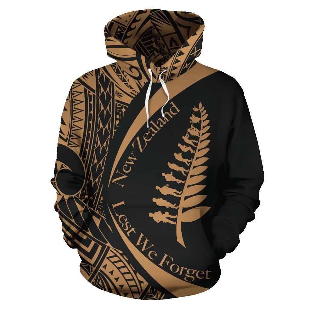 New Zealand Lest We Forget Hoodie, Maori ANZAC Fern Hoodie - Vibe Hoodie Shop