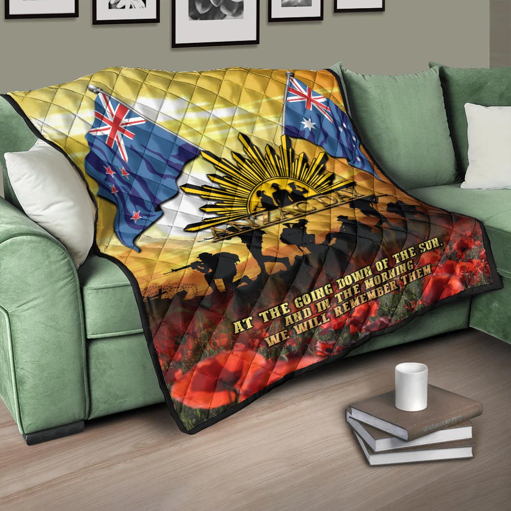 ANZAC Premium Quilt - Australian and New Zealand Army Corps - Vibe Hoodie Shop