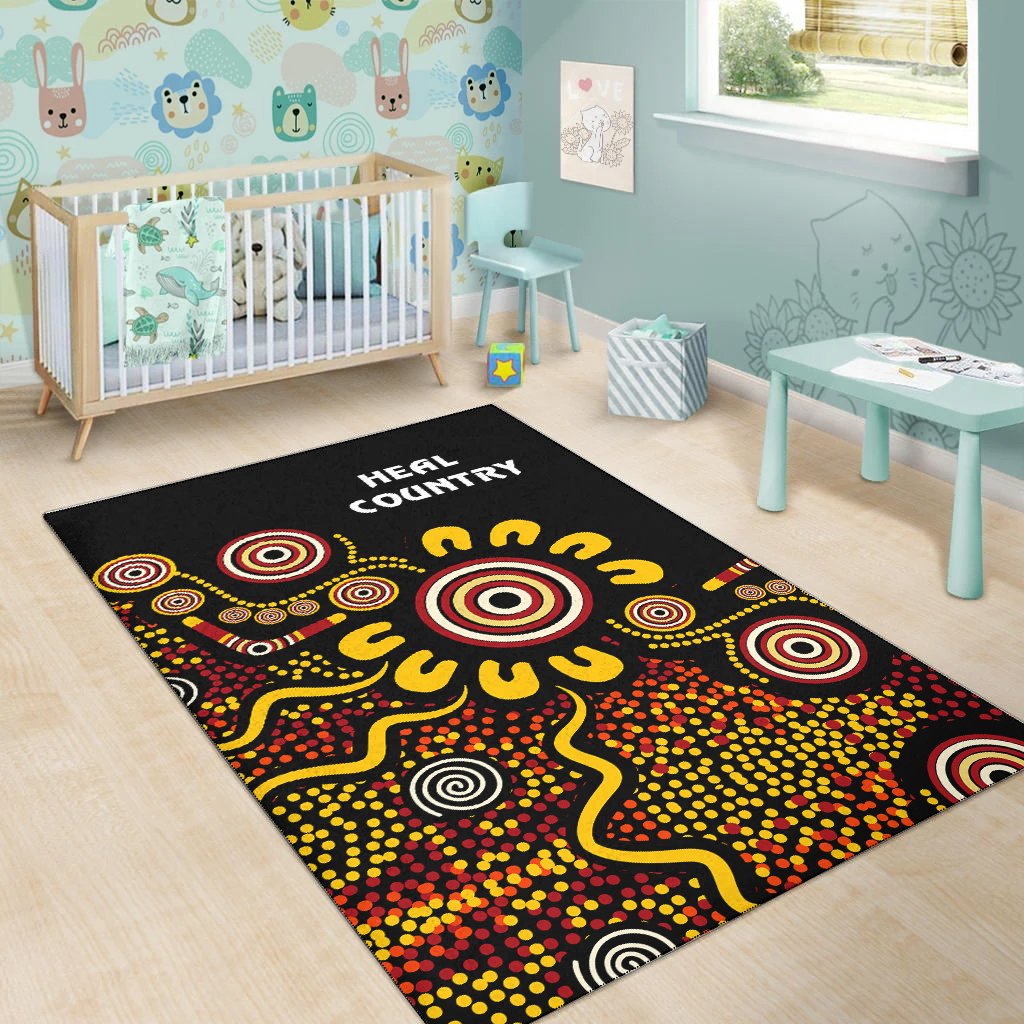 Australia NAIDOC Week Area Rug - NAIDOC Week 2021 - Heal Country - Vibe Hoodie Shop