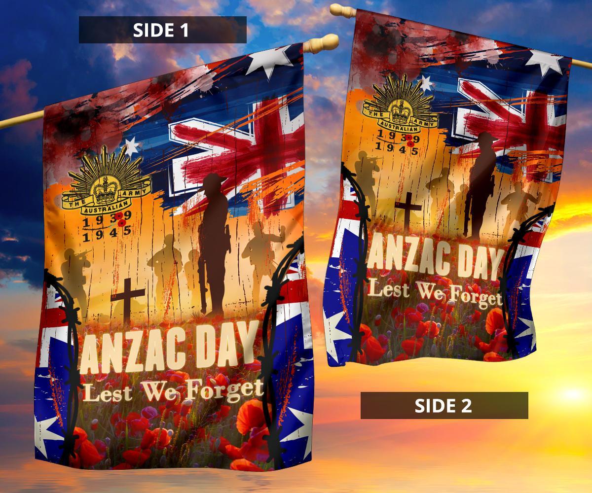 Australia ANZAC Day 2021 Flag - ANZAC Day Commemoration 1939 - 1945 - Vibe Hoodie Shop