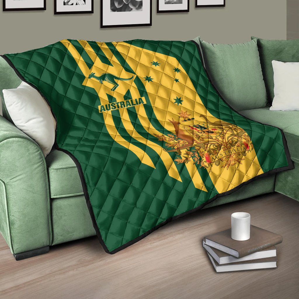 Premium Quilts - Australia Kangaroo Sign National Color - Vibe Hoodie Shop