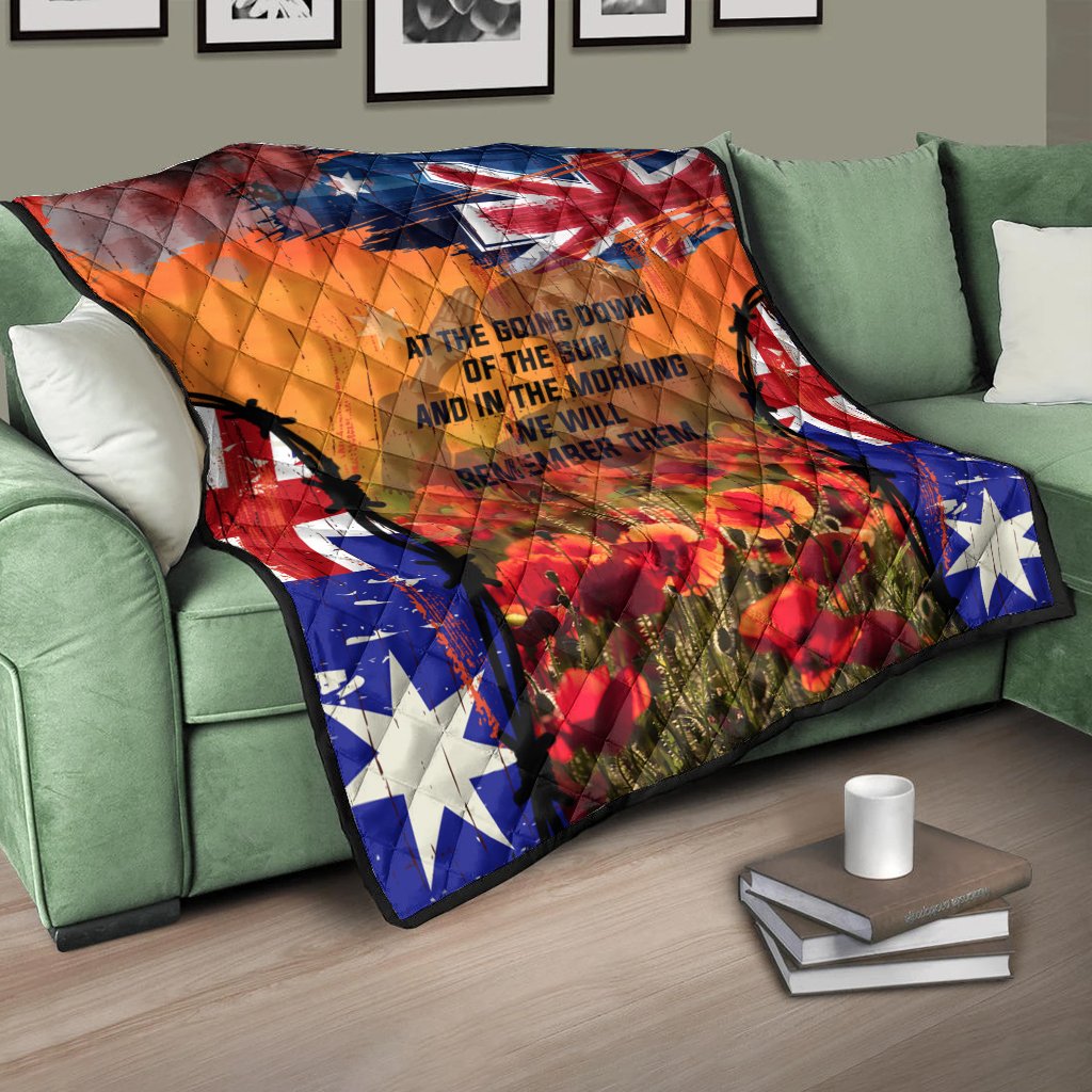 Australia ANZAC Day 2021 Premium Quilt - ANZAC Day Commemoration - Vibe Hoodie Shop