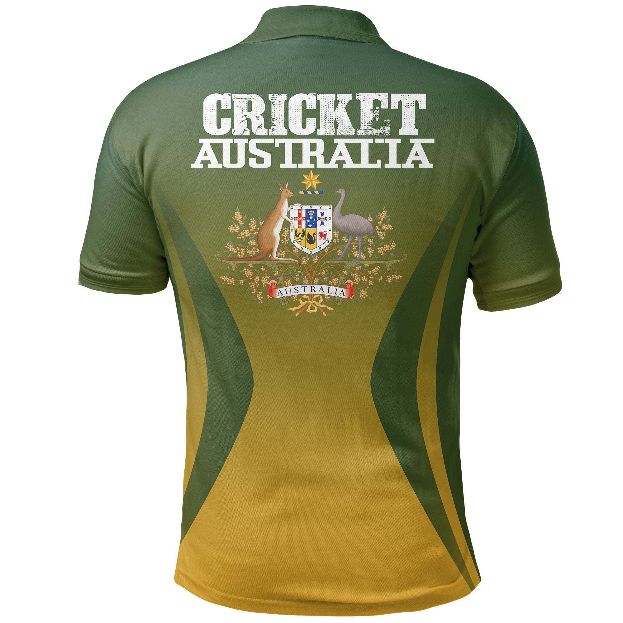 Polo Shirt - CrickeT shirt Australian Coat Of Arms - Unisex - Vibe Hoodie Shop