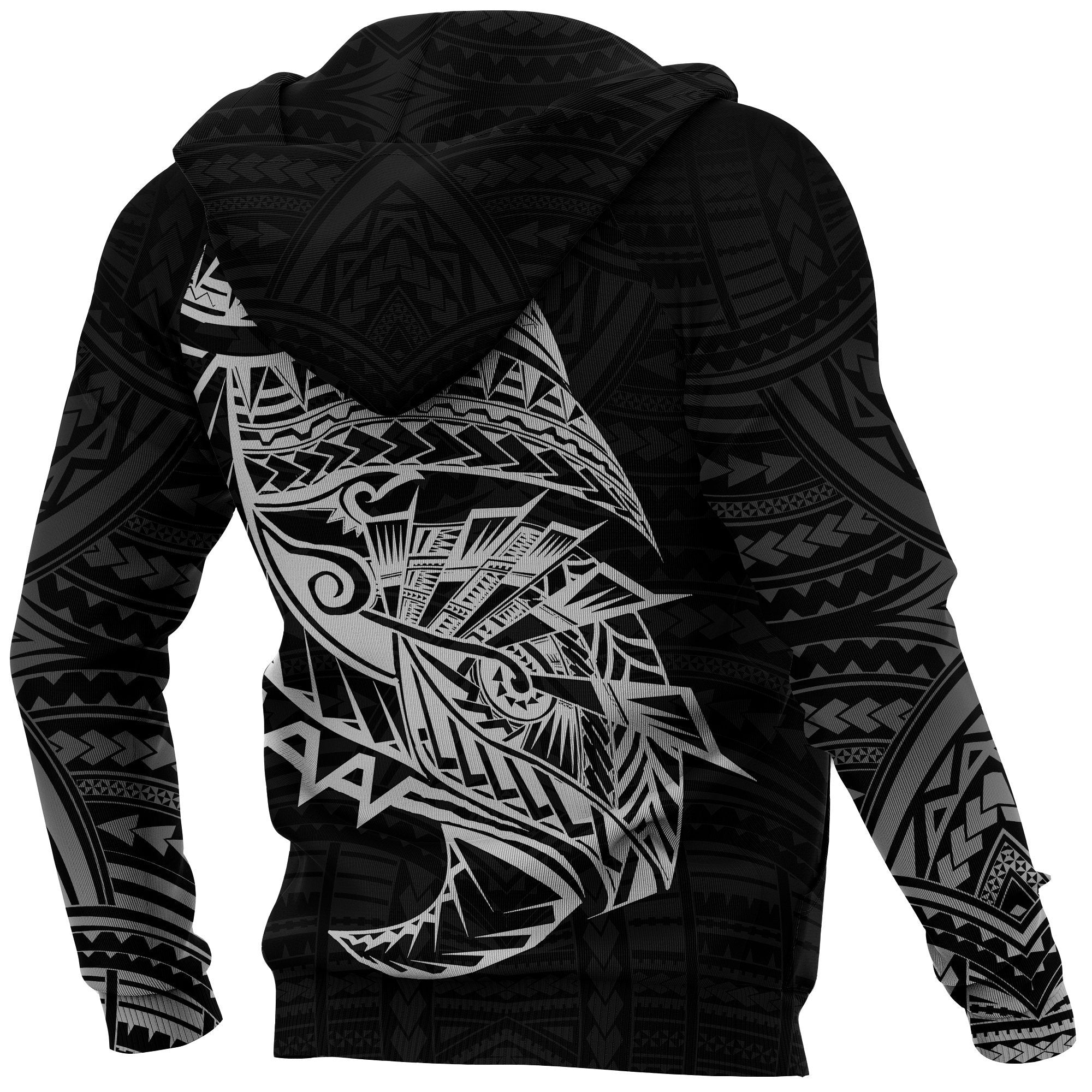 Samoa Tattoo Rugby Style Hoodie Black - Vibe Hoodie Shop