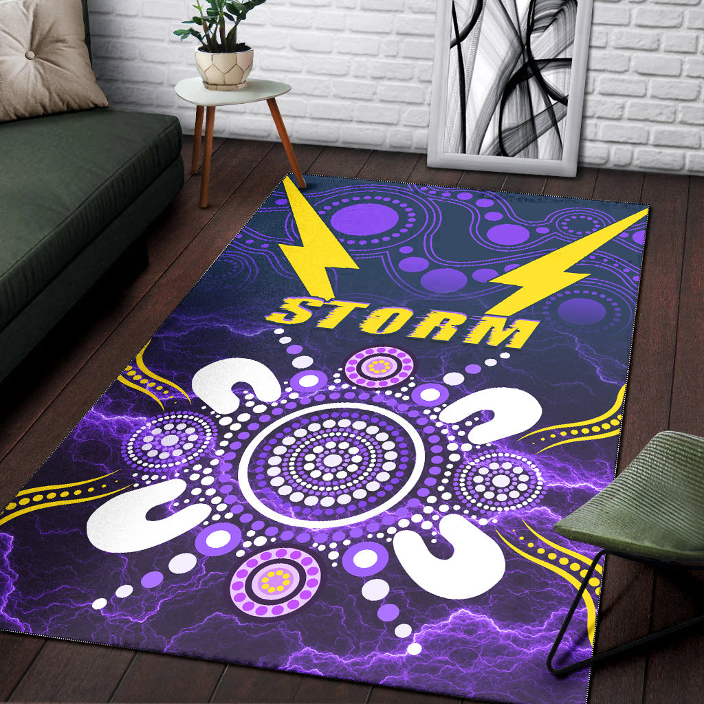 Storm Indigenous Area Rug Melbourne - Vibe Hoodie Shop