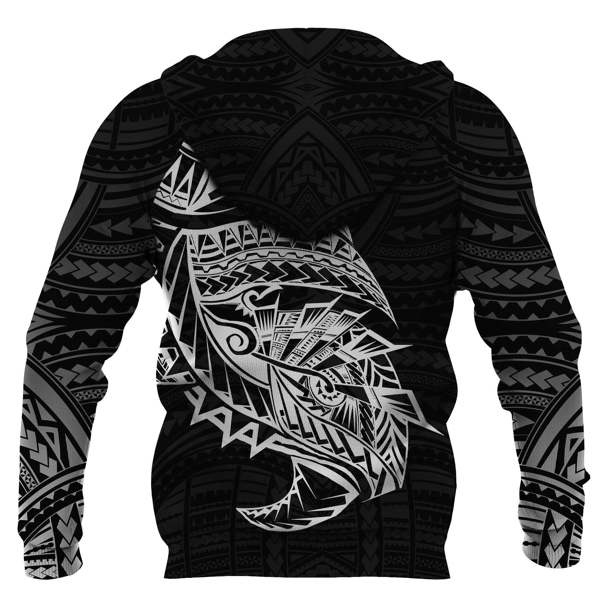 Samoa Tattoo Rugby Style Hoodie Black - Vibe Hoodie Shop