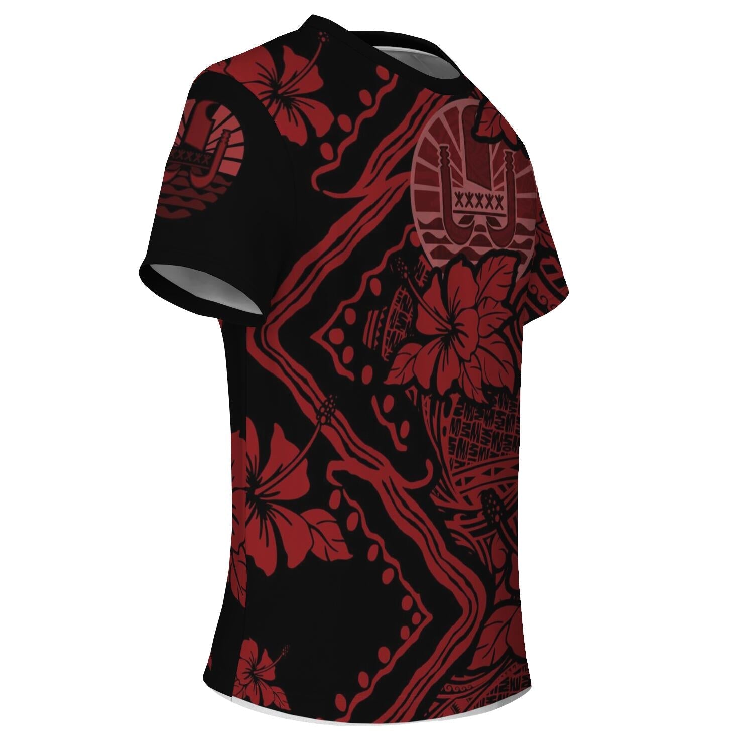 Tahiti T shirt Hibiscus Polynesian - Vibe Hoodie Shop