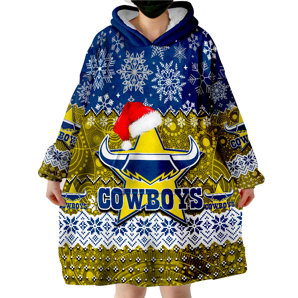 Cowboys Rugby Christmas 2022 Wearable Blanket Hoodie - Vibe Hoodie Shop