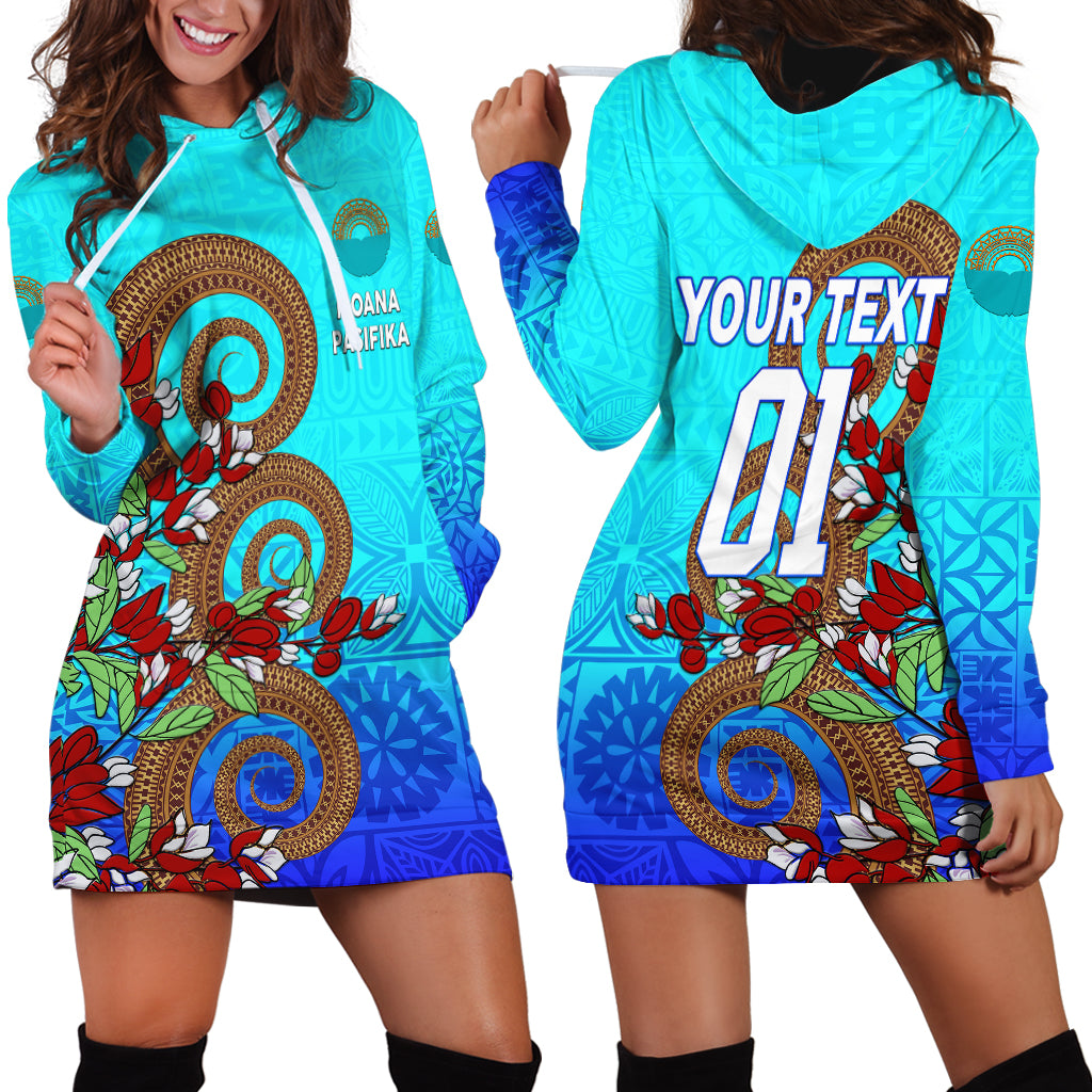 (Custom Personalised) Moana Pasifika Super Rugby Tapa Pacific Island Tapa Tagimaucia Vibes Hoodie Dress - Vibe Hoodie Shop