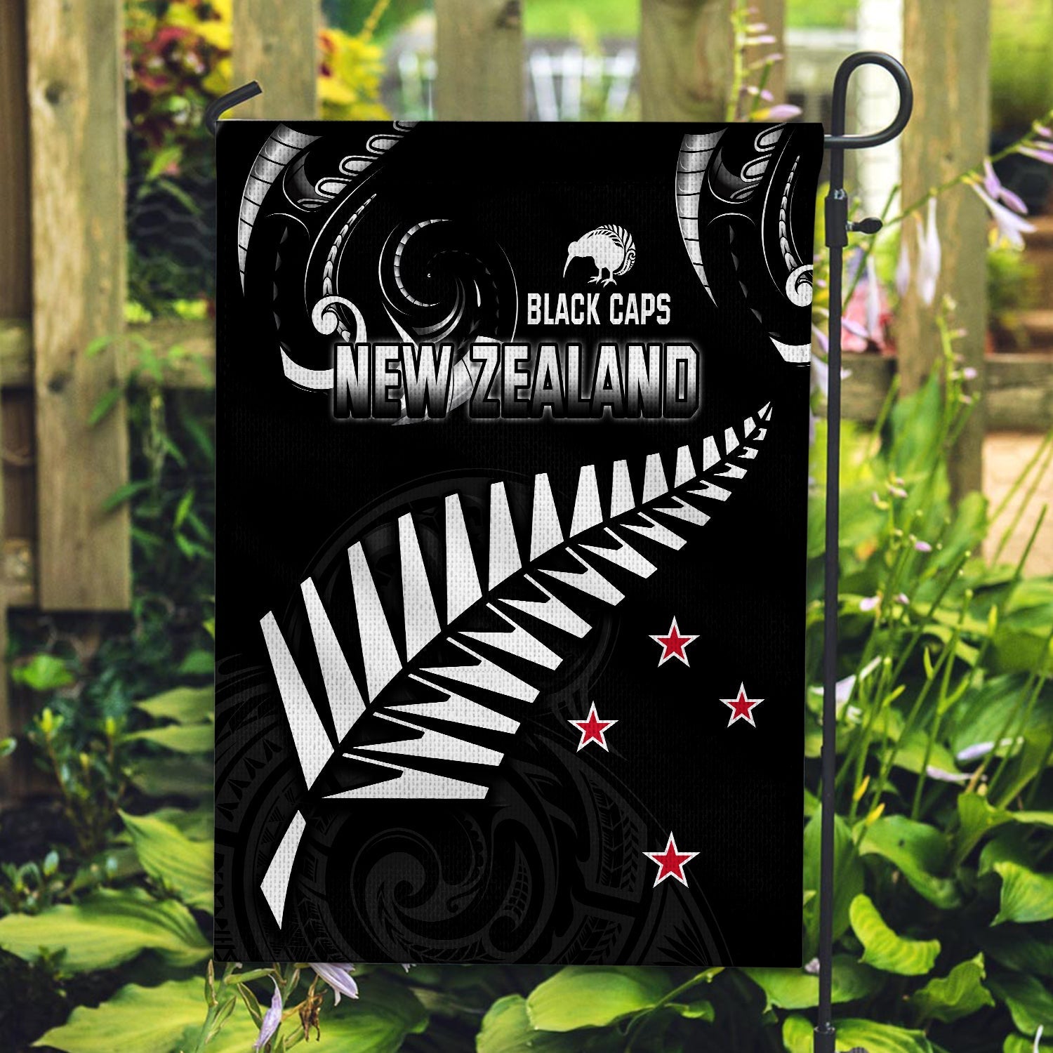 New Zealand Cricket Flag Go Black Cap Champions Mix Maori Kiwis Ver.01 - Vibe Hoodie Shop