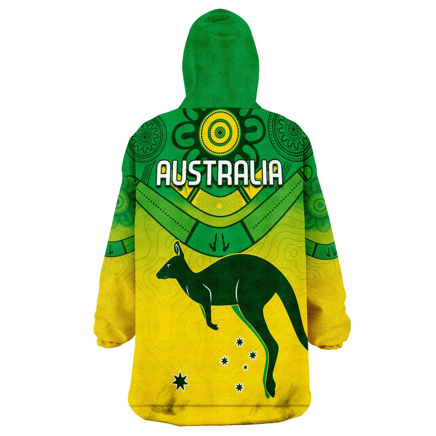 Australia Soccer Wearable Blanket Hoodie World Cup Socceroos We Are Champions - Vibe Hoodie Shop