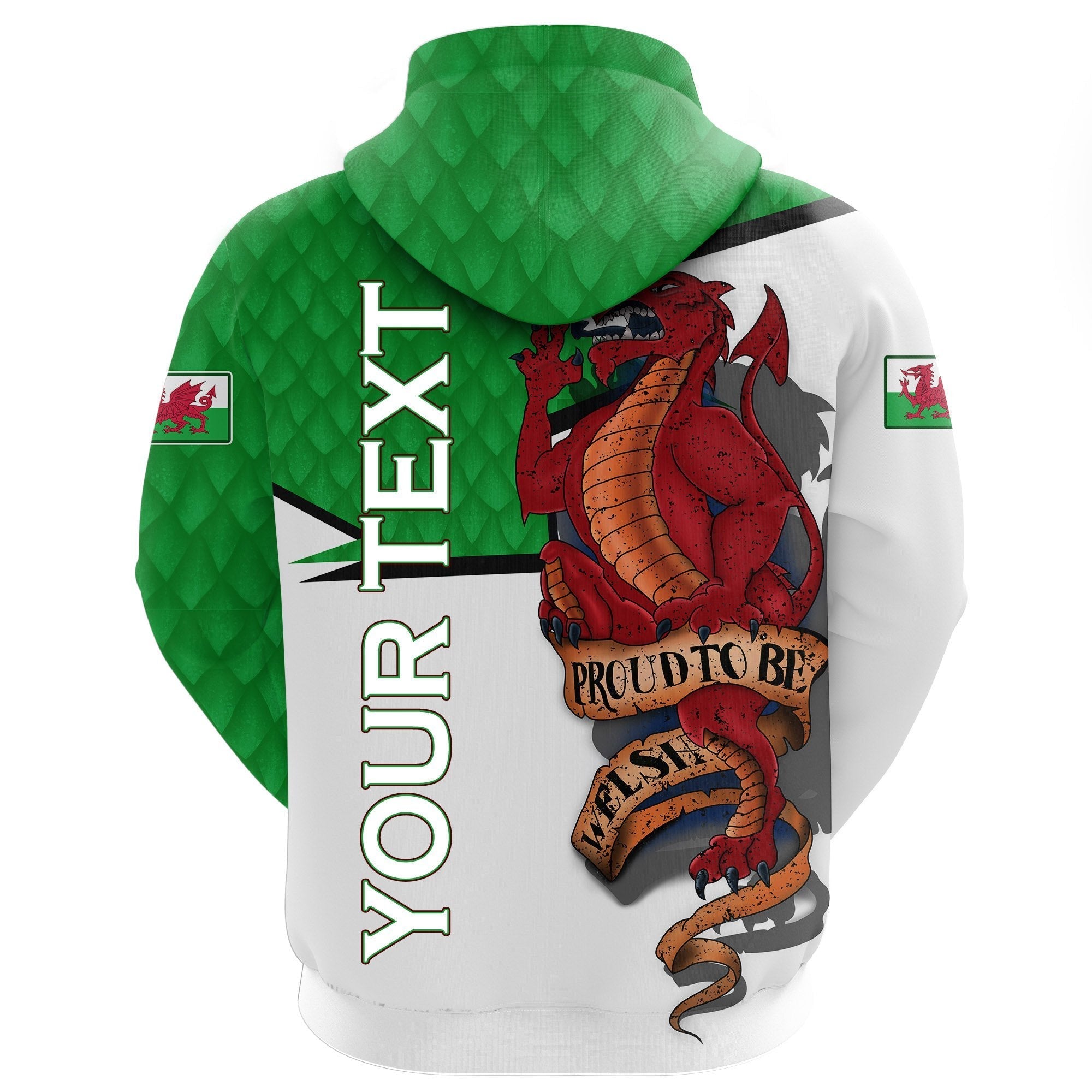 Wales Personalize Custom Hoodie Proud To Be Welsh - Vibe Hoodie Shop
