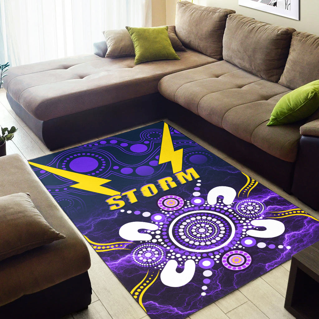 Storm Indigenous Area Rug Melbourne - Vibe Hoodie Shop