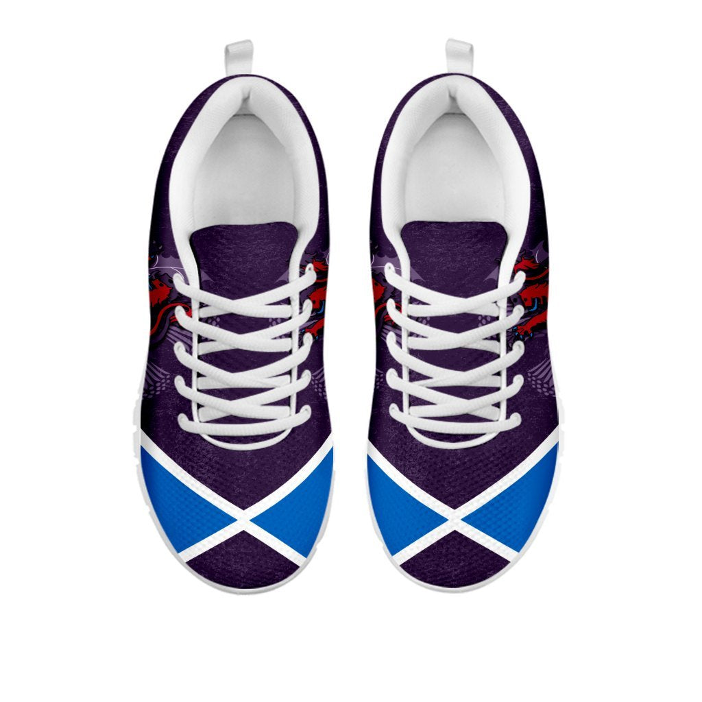 Scotland Sneakers - Scottish Flag and Lion - Vibe Hoodie Shop