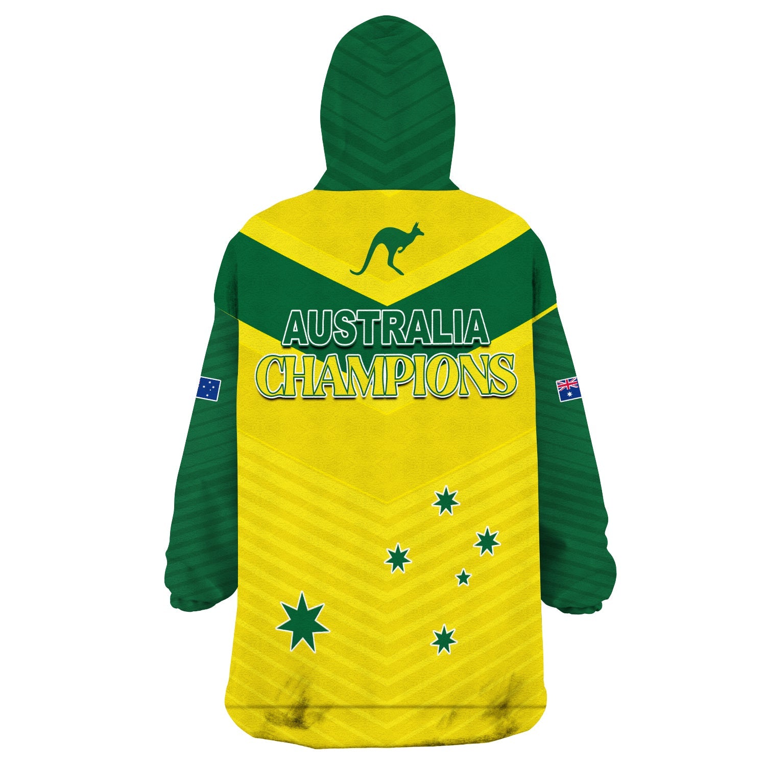 Australia Cricket Wearable Blanket Hoodie Go Aussie Champions - Vibe Hoodie Shop