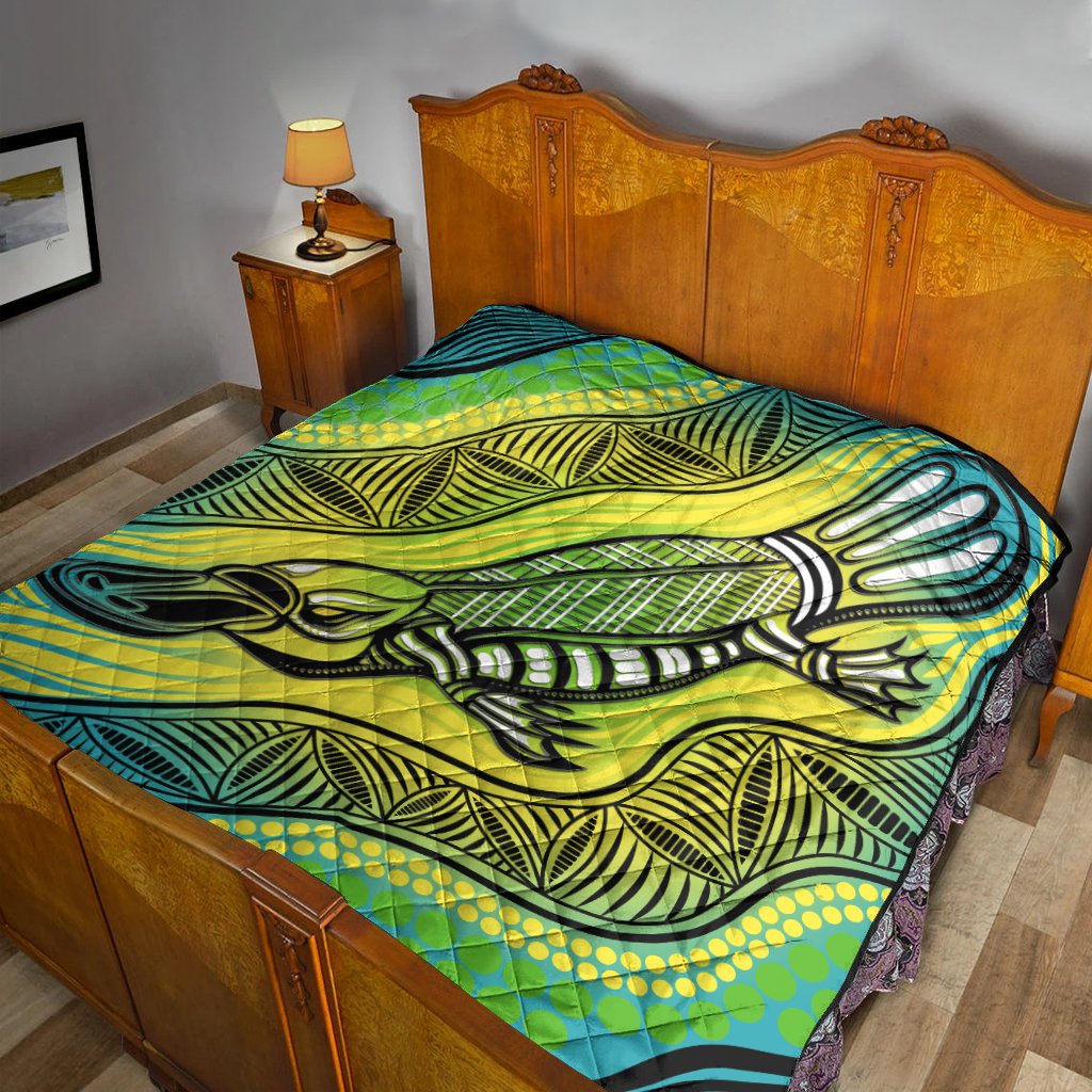 Premium Quilts - Aboriginal Platypus - Vibe Hoodie Shop