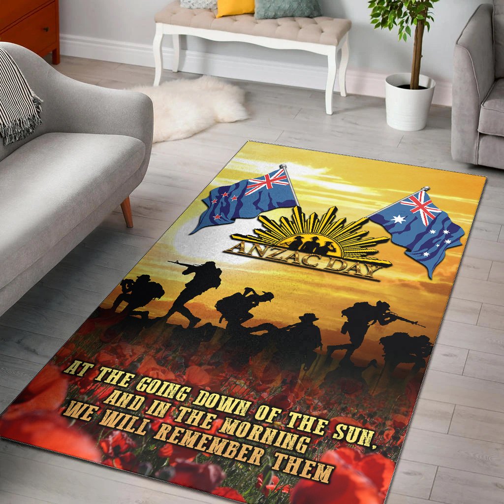 ANZAC Area Rug - Australian and New Zealand Army Corps - Vibe Hoodie Shop