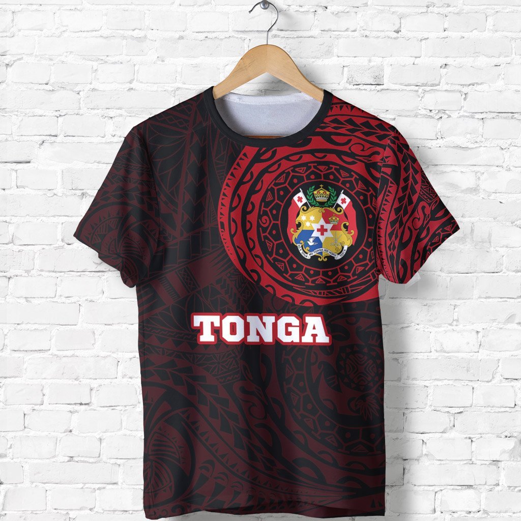 Tonga In My Heart Tattoo Style Special T shirt Red - Vibe Hoodie Shop