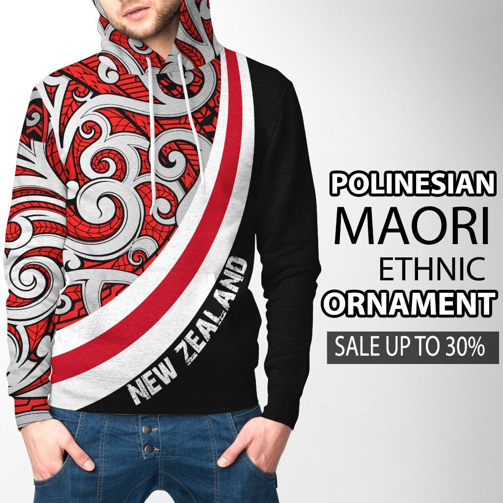 New Zealand Polynesian Maori Ethnic Ornament Hoodie - Vibe Hoodie Shop