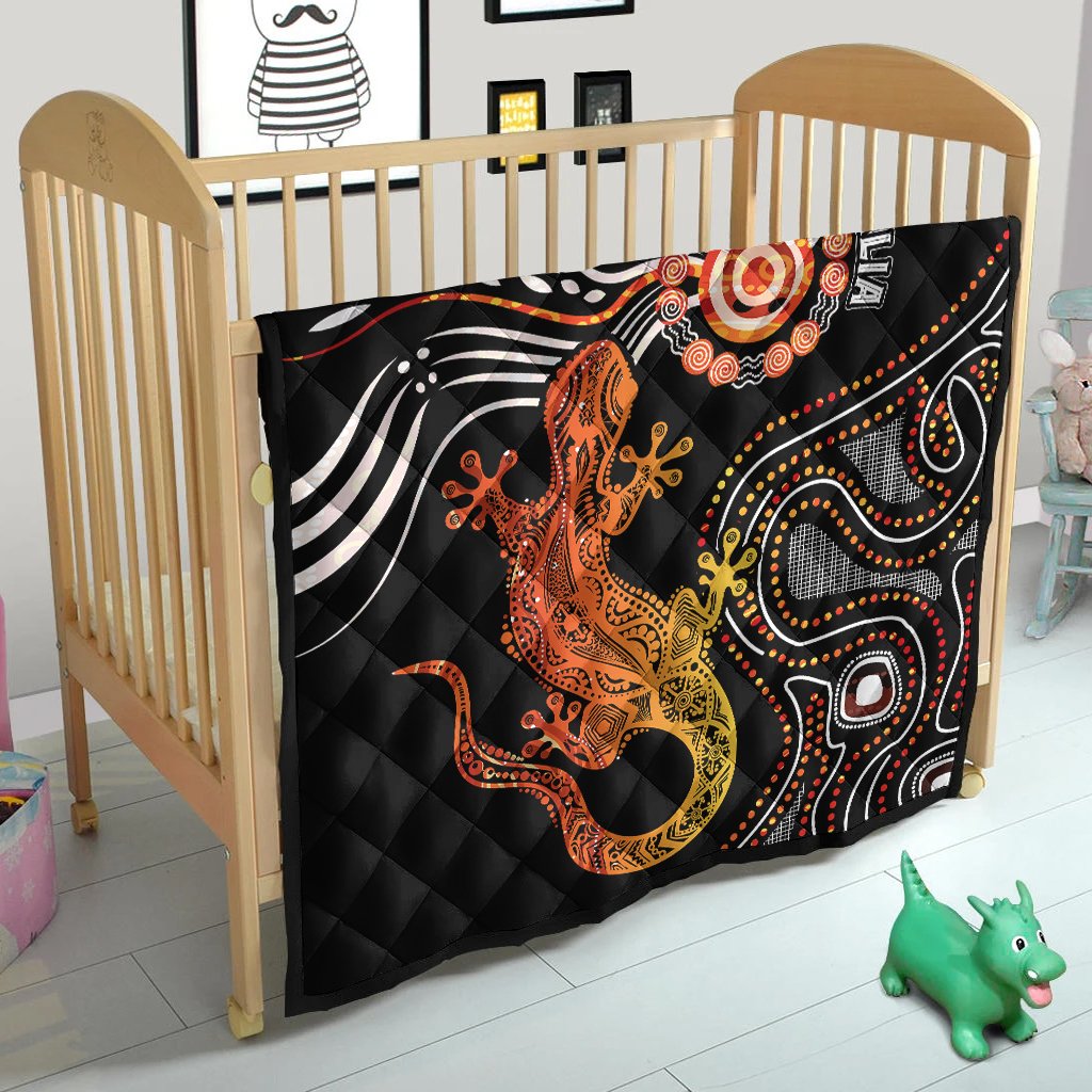 Aboriginal Premium Quilt - Lizard Sunshine - Vibe Hoodie Shop