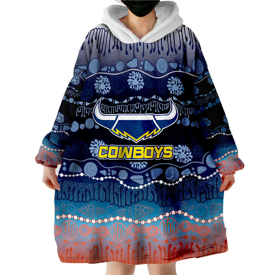 Cowboys Rugby Version 2022 Wearable Blanket Hoodie - Vibe Hoodie Shop