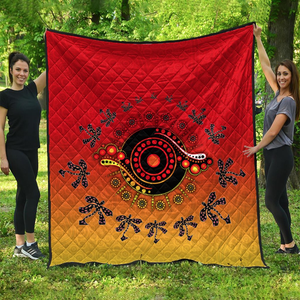 Aboriginal Premium Quilt - Circle Pattern - Vibe Hoodie Shop