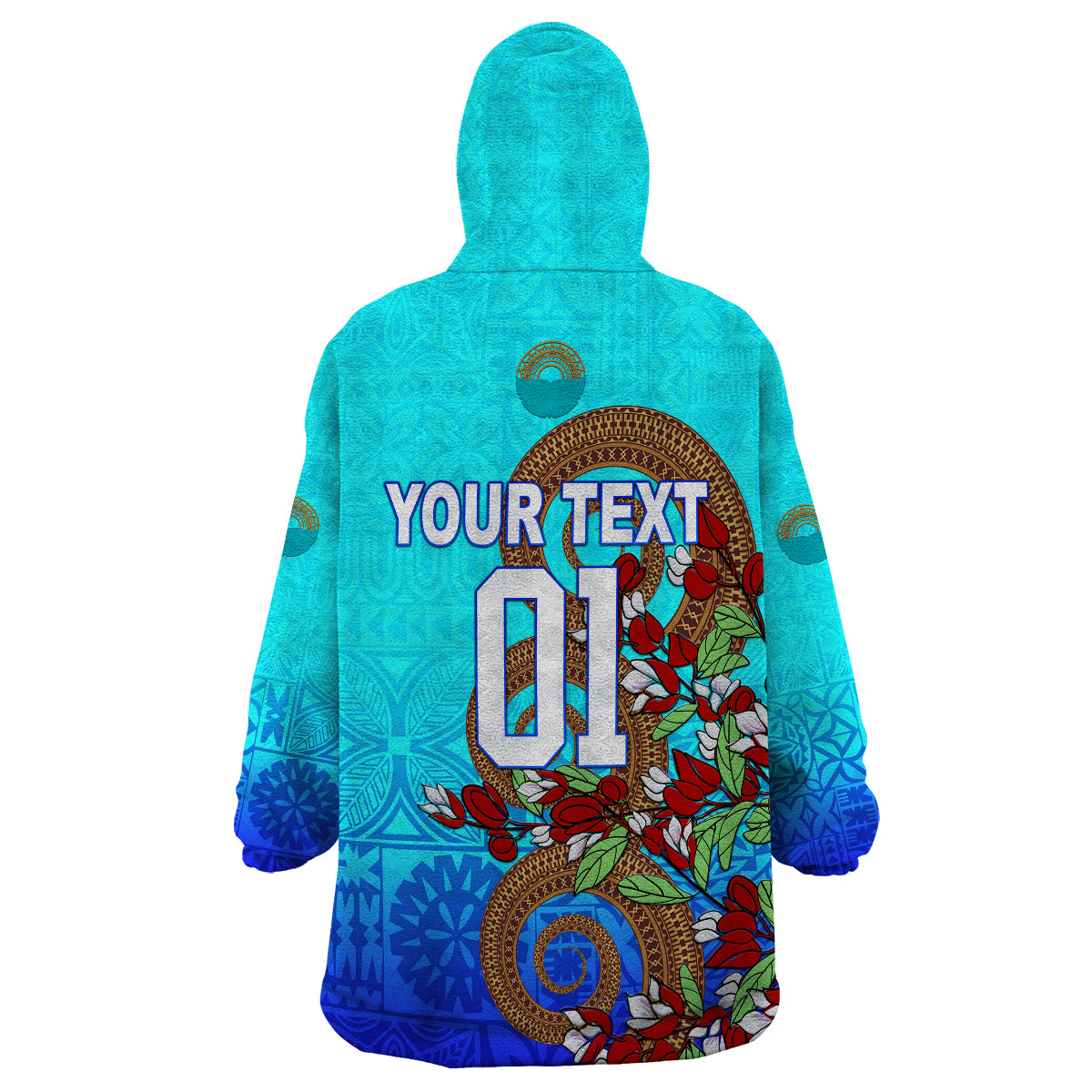 (Custom Personalised) Moana Pasifika Super Rugby Tapa Pacific Island Tapa Tagimaucia Vibes Wearable Blanket Hoodie - Vibe Hoodie Shop
