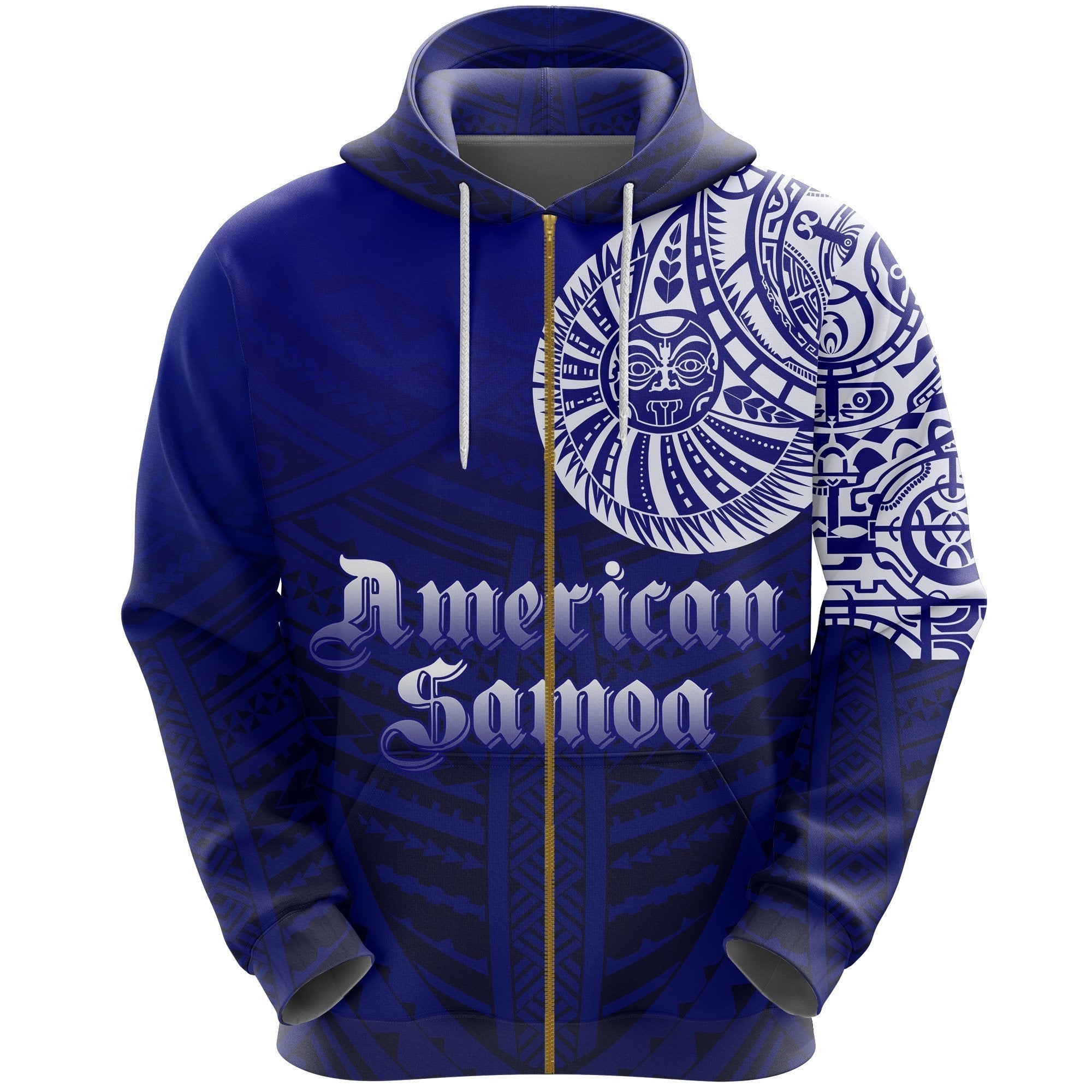 American Samoa Famous Tattoo - Special Zip Hoodie - Vibe Hoodie Shop