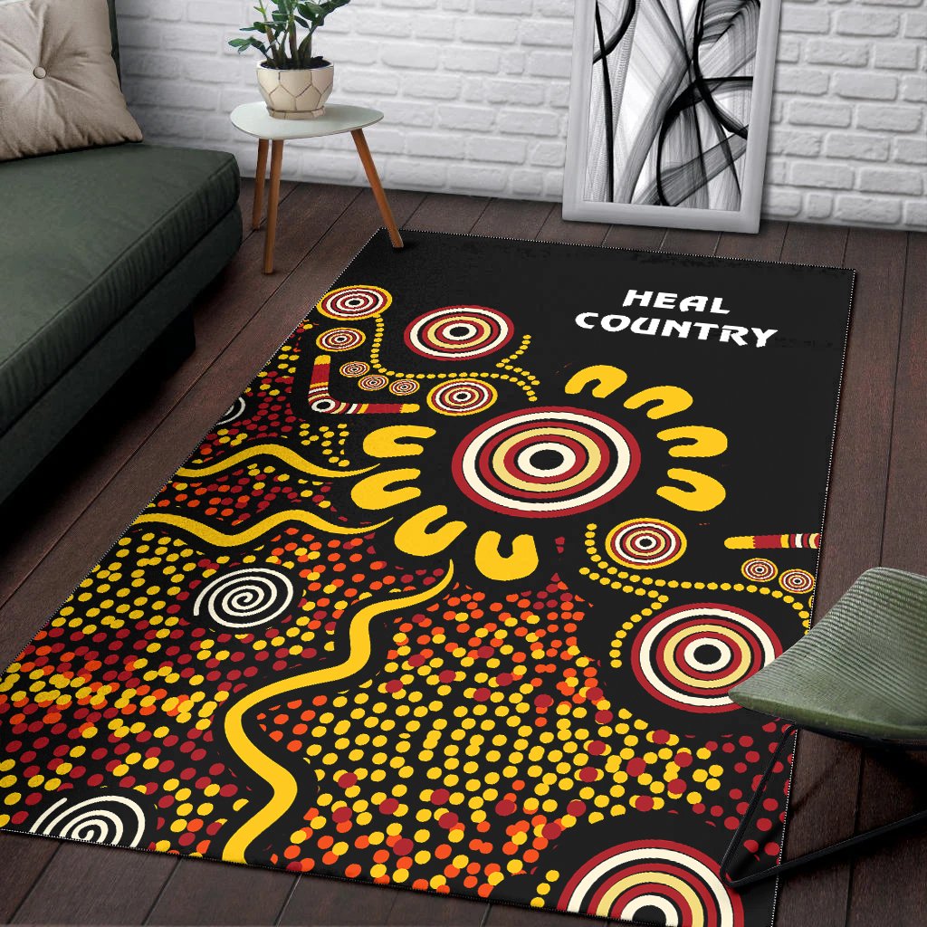 Australia NAIDOC Week Area Rug - NAIDOC Week 2021 - Heal Country - Vibe Hoodie Shop