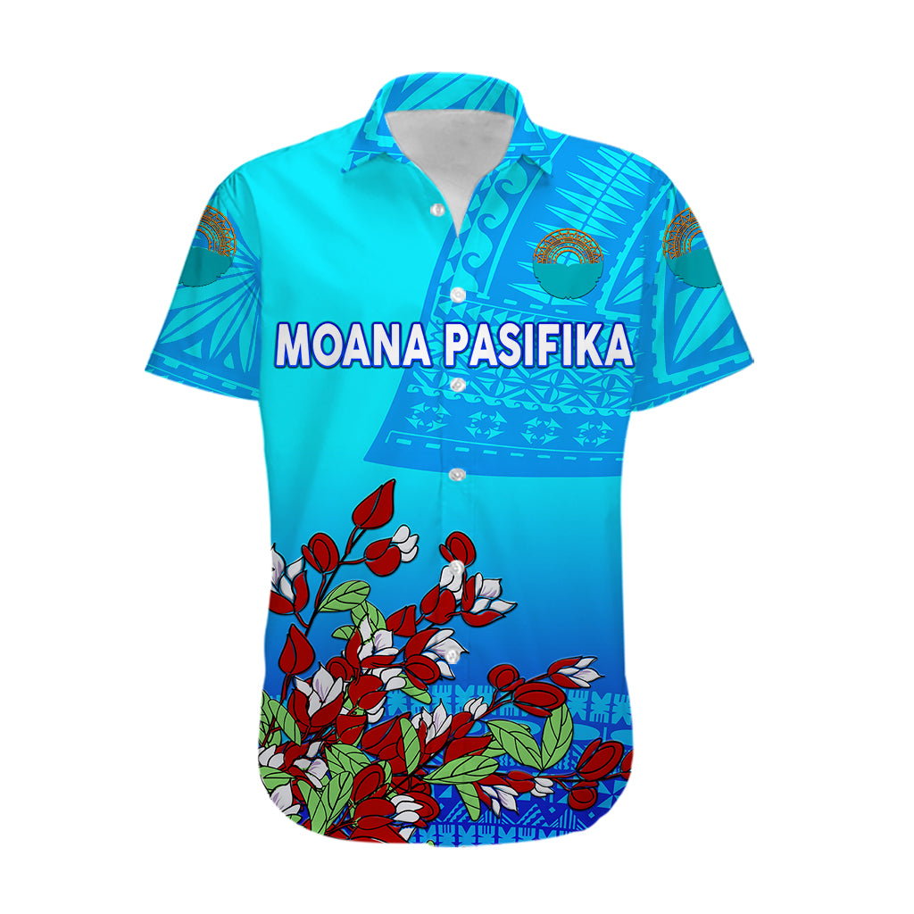 (Custom Personalised) Moana Pasifika Super Rugby Tapa Pacific Island Tagimaucia Flower Hawaiian Shirt - Vibe Hoodie Shop