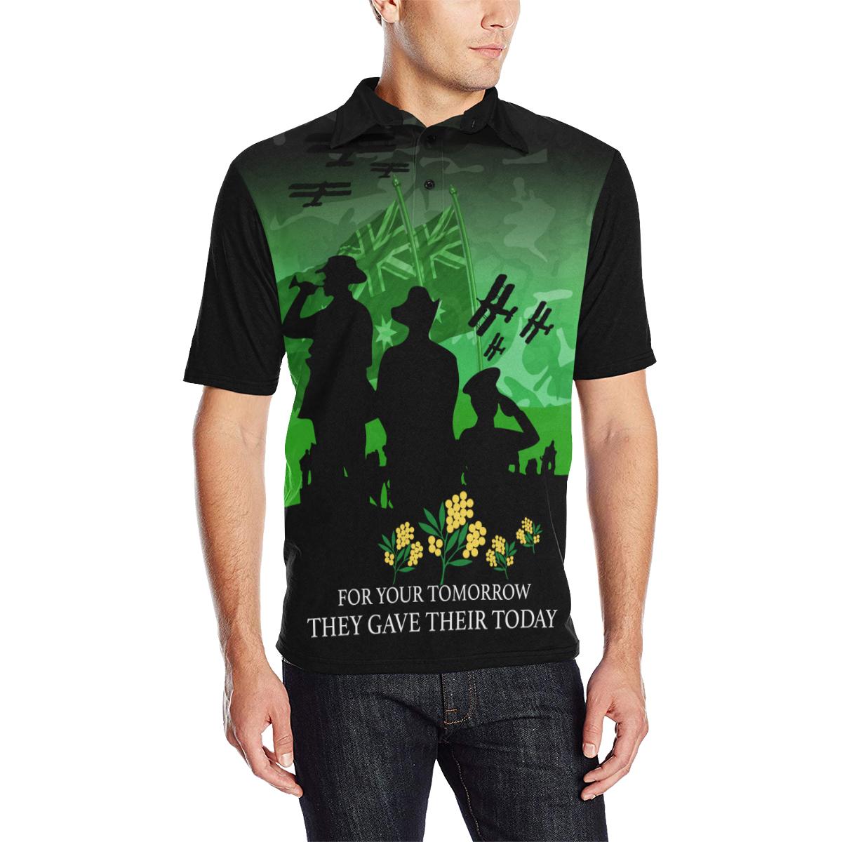 Polo Shirt - ANZAC Shirt Lest We Forget Ver02 - Unisex - Vibe Hoodie Shop