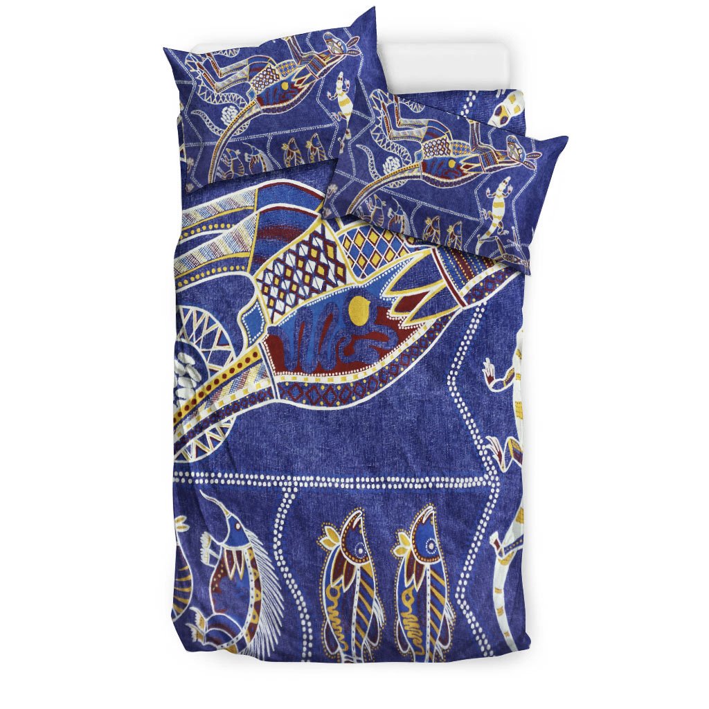 Aboriginal Bedding Set - Australian Animals - Vibe Hoodie Shop