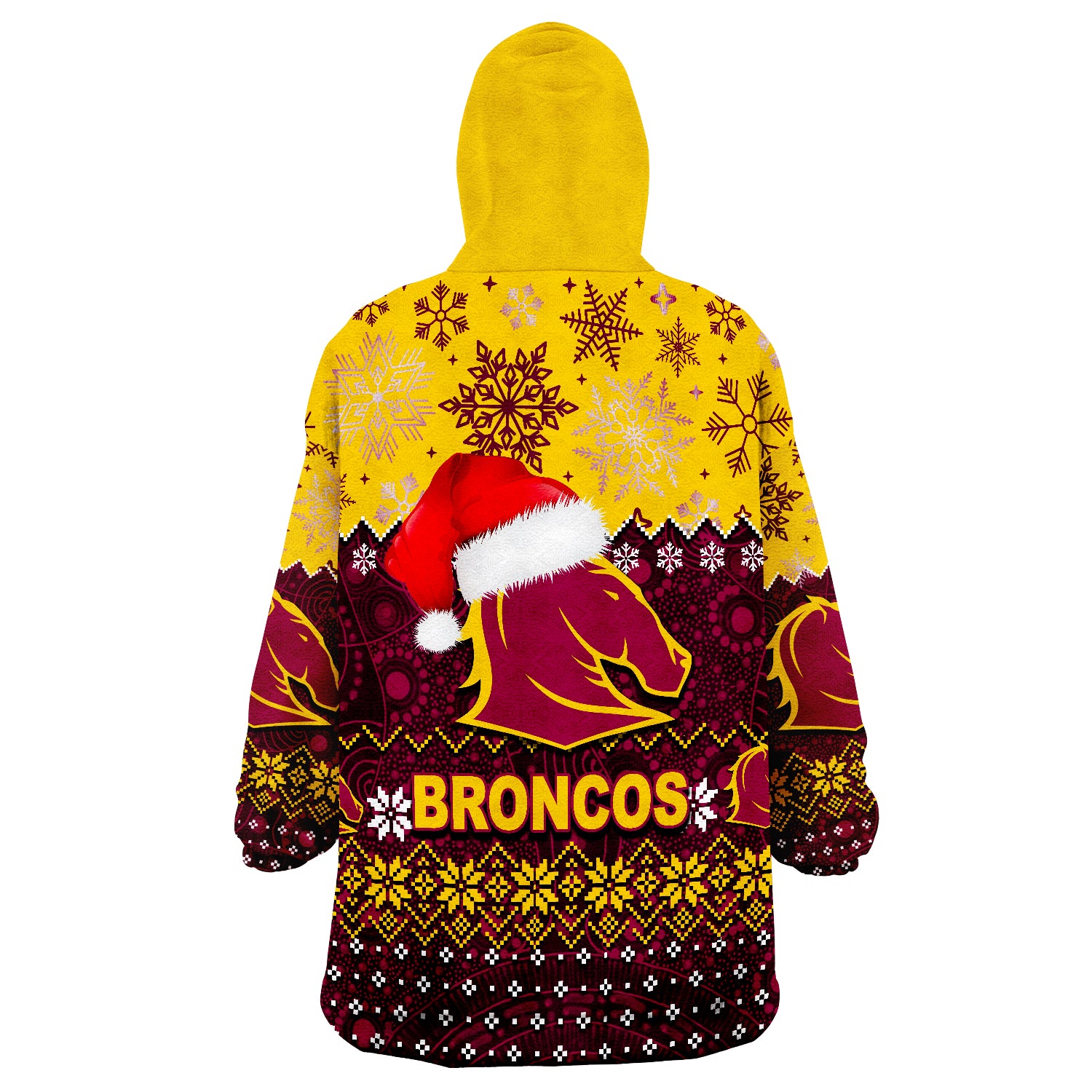 Broncos Rugby Christmas 2022 Wearable Blanket Hoodie - Vibe Hoodie Shop