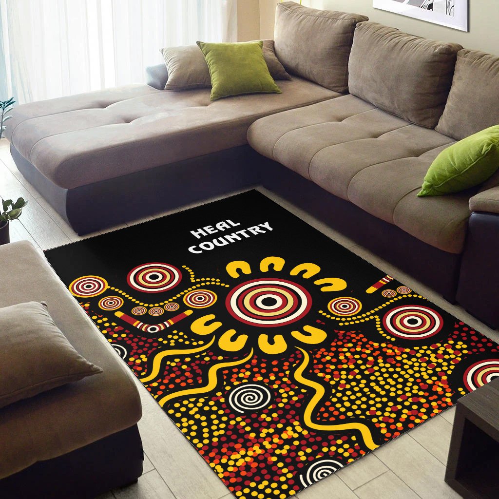 Australia NAIDOC Week Area Rug - NAIDOC Week 2021 - Heal Country - Vibe Hoodie Shop