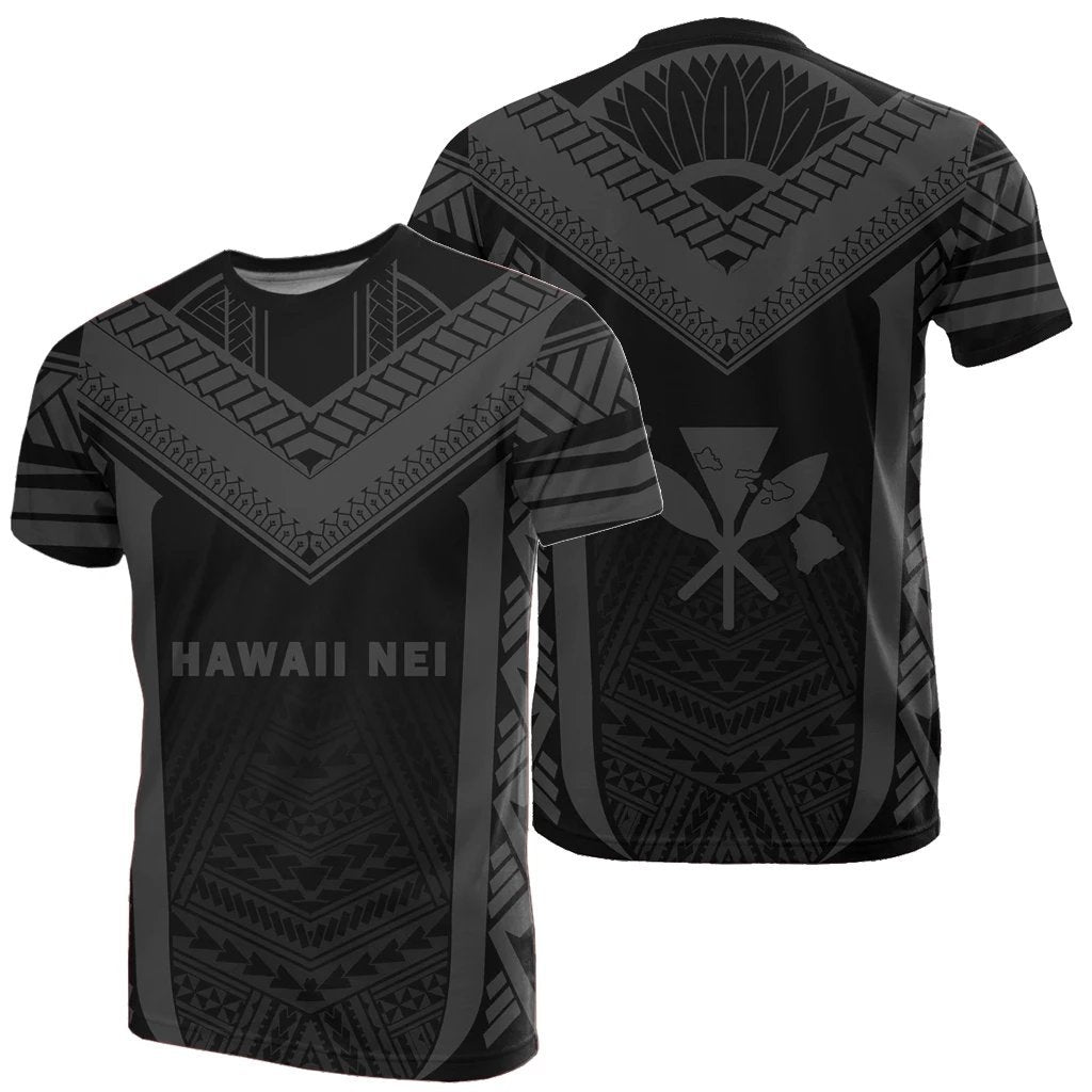 Hawaii Kanaka Polynesian T shirt Active Grey - Vibe Hoodie Shop