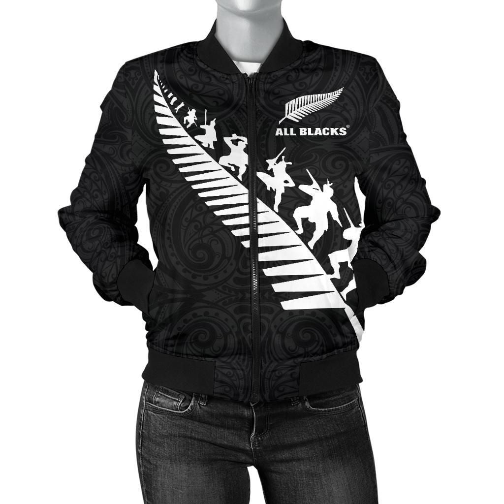 New Zealand Jackets, Maori Haka Fern Women's Bomber Jackets - Vibe Hoodie Shop