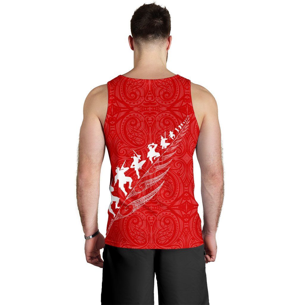 New Zealand Tank Tops, Haka Fern Rugby Sleeveless Shirts - Vibe Hoodie Shop